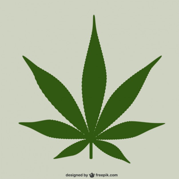 Marijuana leaf vector free download free